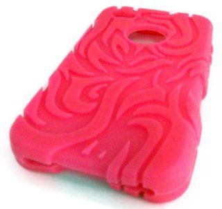 Apple iPhone 4 4g 4s Pink Tribal Silicone Design AT&T Verizon Soft Case Skin Cover Protector Cell Phones & Accessories