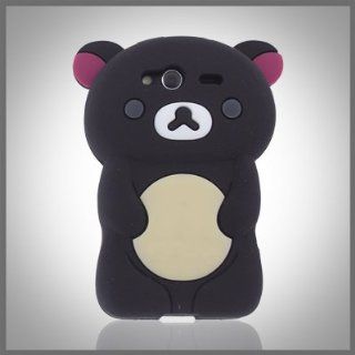 CellXpressions Zany 3D Big Teddy Bear Hybrid case cover for HTC Wildfire S 2 G13   Black Cell Phones & Accessories