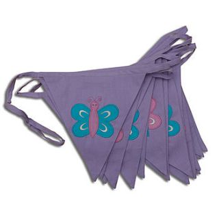 butterfly cotton bunting by the cotton bunting company