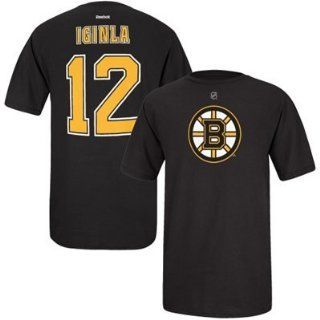 Jarome Iginla Boston Bruins Player Name & Number T Shirt Adult XXL  Athletic Shirts  Sports & Outdoors