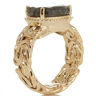 Technibond® Labradorite Byzantine Style Band Ring