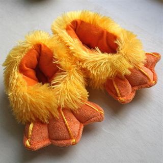 child's furry feet slippers by streems designs