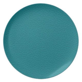 Picture of Teal Leather. Dinner Plates