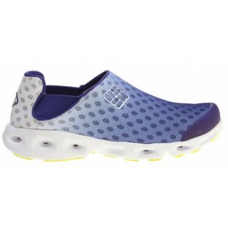 Columbia Drainmaker Slip Water Shoes Clematus Blue/Chartreuse   Womens