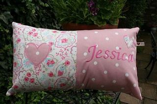 handmade personalised cushion by primitive angel country store
