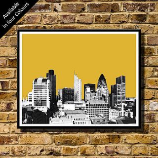 city of london skyline art print by bronagh kennedy   limited edition prints