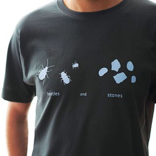 beetles and stones t shirt by invisible friend
