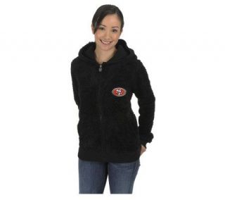 NFL San Francisco 49ers Womens Teddy Bear Jacket —