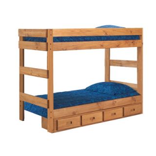 Chelsea Home Twin Over Twin Standard Bunk Bed with Storage