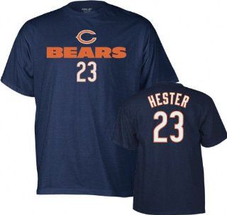 Reebok Chicago Bears Devin Hester Name & Number T Shirt  Athletic T Shirts  Sports & Outdoors