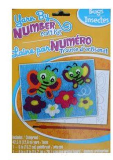 Yarn By Number Craft Kit   Butterfly Toys & Games