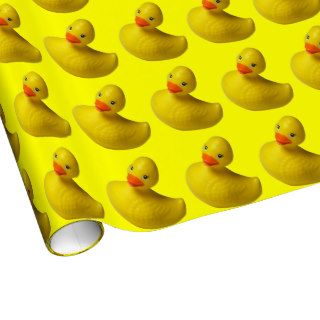 Yellow Rubber Duck Gift Wrapping Paper