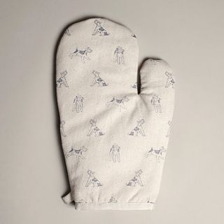 bertie print oven glove by plum & ashby