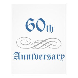 Elegant 60th Anniversary Present Flyers