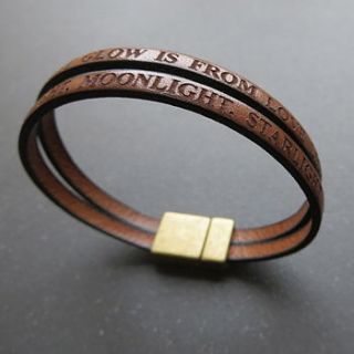 leather forbes bracelet by gracie collins