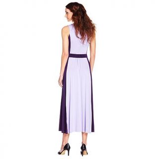 Liz Lange Colorblock Maxi Dress with Detachable Belt