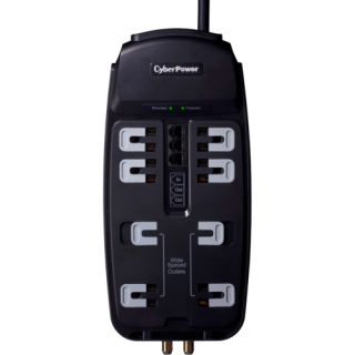 CyberPower CSHT808TC Home Theater 8 Outlets Surge Suppressor 8FT Cord CyberPower Power Protection