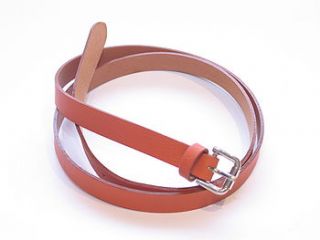 leather skinny belts by lullilu