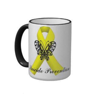 Suicide Prevention Awareness Butterfly Ribbon Mug