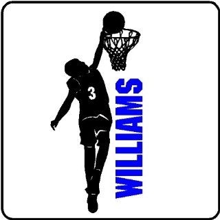 Basketball Player (With Custom Name/Number) Wall Decal Art Sports Stickers Graphics   Wallpaper  