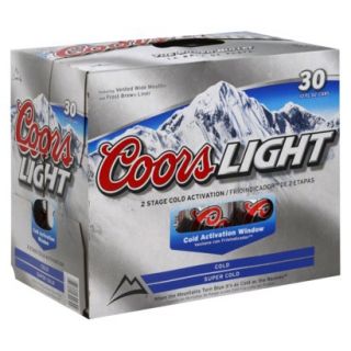 Coors Light Beer Cans 12 oz, 30 pk