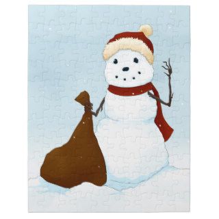 Happy snowman puzzle