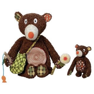 Woodours Daddy and Baby Bear Interactive Playset Animal Toys