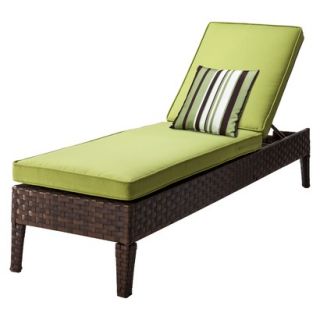 Belmont Brown Wicker Patio Chaise Lounge