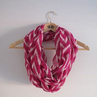 geometric print snood scarf by molly & pearl