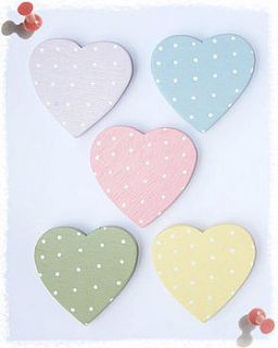 spotty heart magnet by lillies