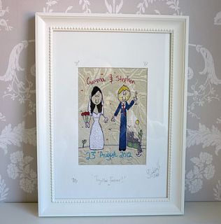 personalised wedding/couple picture by seabright designs
