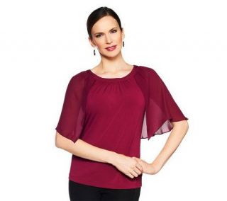 Joan Rivers Touch of Drama Capelet Top —