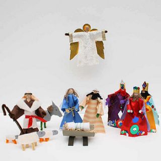 nativity peg doll kit by catkin collection