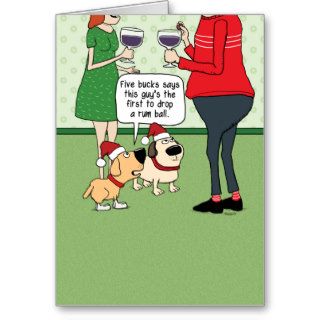 Funny Dogs Christmas Card