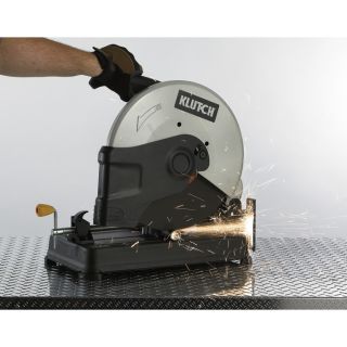 Klutch 14in. Abrasive Chop Saw — 15 Amp, 3800 RPM  Cutoff Tools