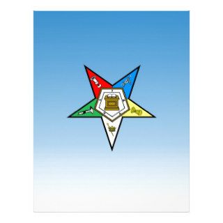OES Order of the Eastern Star Blue Customized Letterhead
