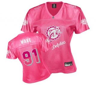 NFL Miami Dolphins Cameron Wake Womens Pink Fem Fan Jersey —