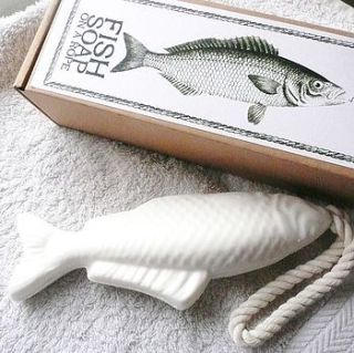 fish soap on a rope by monty's vintage shop