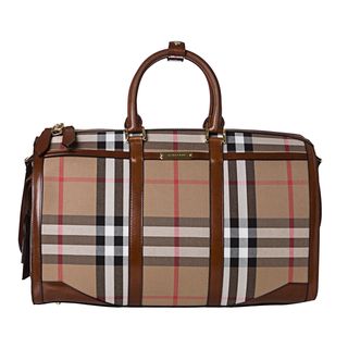 Burberry '3799644' House Check Duffle Bag Burberry Designer Handbags