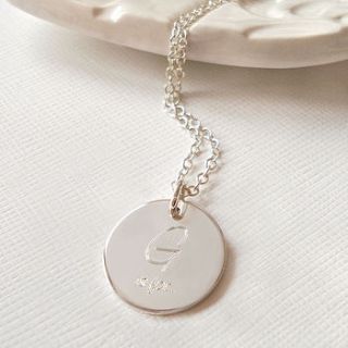 sterling silver grandma necklace by mia belle