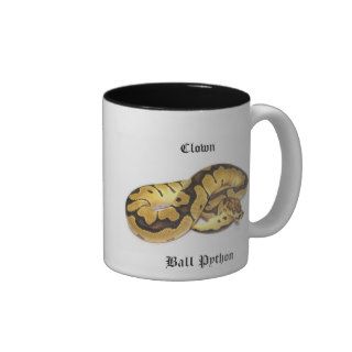 Clown Ball Python Coffee Mugs