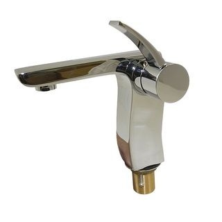 Euro Modern Contemporary Stainless Steel Lavatory Bathroom Single Knob Sink Faucet Bathroom Faucets