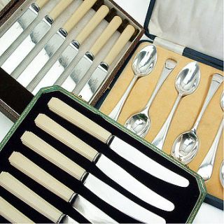antique and vintage cutlery boxed by florence & florence