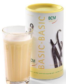 BCM Basic Vanille 1 Dose  480 g (24 Portionen / hochwertiger Eiweishake / Ditshake / Verwendung als Ersatzmahlzeit / cremiger Vanille Geschmack mit echter Bourbon Vanille) Lebensmittel & Getrnke