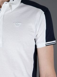 Emporio Armani Bi colour Polo Shirt