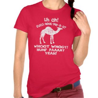 Vintage Hump Day Camel Guess What Day It Is Shirts