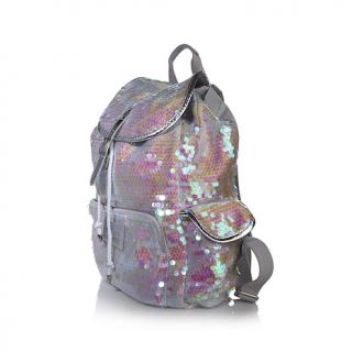 Joan Boyce Sequined Backpack with Pockets