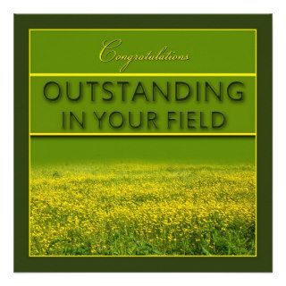 Outstanding in your Field    Congratulations Invitations
