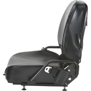 Wise Universal Forklift Seat — Black, Model# WM1107  Forklift   Material Handling Seats