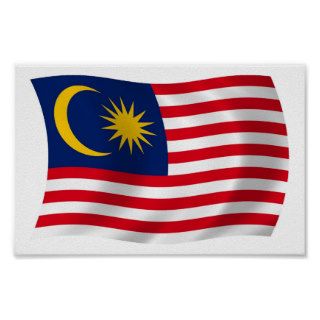 Malaysia Flag Poster Print